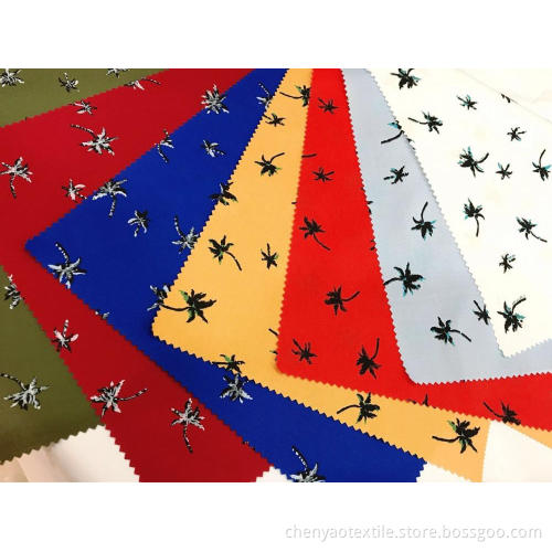 100% Cotton Stretch Plain Pigment Printed Fabric